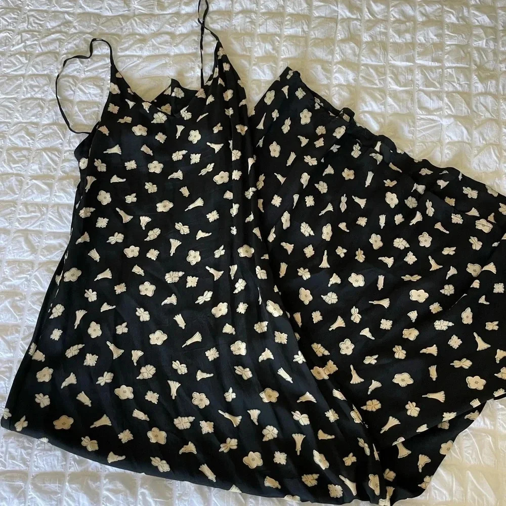 RARE Stone Cold Fox printed maxi slip dress